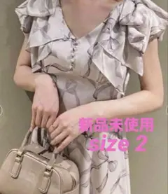 新品未使用】OBLI ベージュラップワンピース サイズ1 - メルカリ