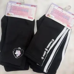新品未使用　女の子　ブラック裏起毛レギンス110cm ２点　ユニコーンなど