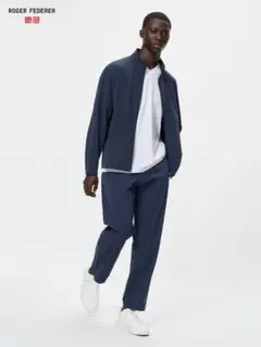 新品同様 ユニクロ ロジャーフェデラー ウルトラストレッチアクティブパンツ XL