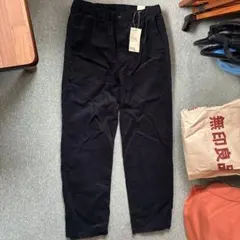 無印良品　コーデュロイ イージーパンツ L 黒