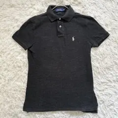 現行POLO RALPH LAUREN ポロシャツ XS チャコールグレー