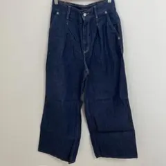 GU ライトデニムワイドパンツ