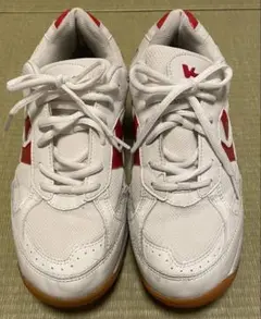 日進ゴム☆教育シューズ/体育館シューズ/25.5センチ/白赤