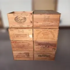 【東京都内10区限定お届け・商品説明必読】ワイン木箱 大・小8箱まとめて