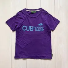 CUB by KRIFF MAYER◆パープル 半袖Tシャツ ロゴ プリントのサムネイル