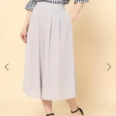 ロぺピクニック　シフォンジョーゼットスカーチョ　36　グレー　ワイド◆A1225