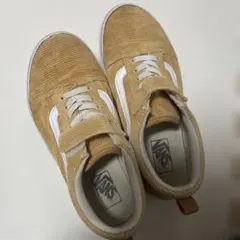 VANS コーデュロイ スリッポンシューズ ベージュ　22㎝