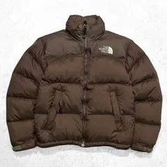 専用！THE NORTH FACE センターロゴ US ヌプシ ダウン ブラウン