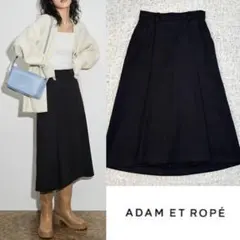 試着のみ 24AW アダムエロペ　デザインタック　フレアスカート