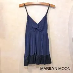 MARILYN MOON　Aライン 3段切替 シルクキャミワンピ　参考上代2万のサムネイル