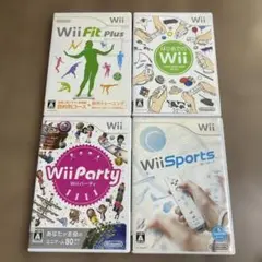 任天堂　Wii ソフト　Wiiパーティ　Wiiスポーツ　はじめてのWii　4本