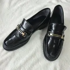 ダイアナ　ビットローファー　エナメル　スリッポン　ブラック　24.5cm