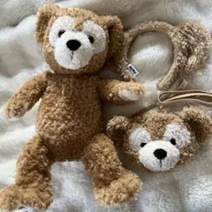 ダッフィー ぬいぐるみ ポシェット カチューシャ セット