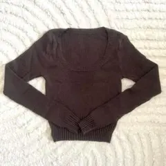 リブニット トップス