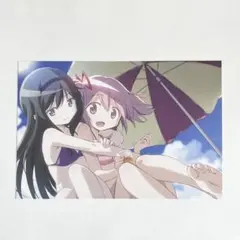 まどマギ　アニメディア付録　ポストカード　まどか＆ほむら