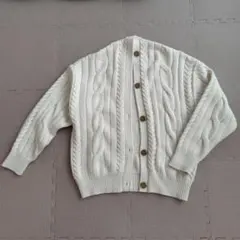 ケーブル カーディガン
