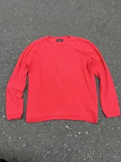 ZARA MAN レッド メッシュ 長袖セーター