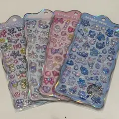 【正規品】 ボンボンドロップシール オリジナル 4種セット ちゅるきら　オーロラ
