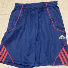 adidas ショートパンツ ネイビー レッド　美品のサムネイル