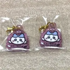 ちいかわくじ てんし♡あくま ミニラメアクリルチャーム　ハチワレ　2点