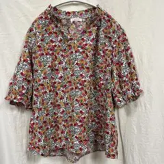 LENA & LOU 花柄 半袖ブラウス