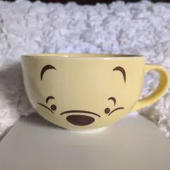プーさんPooh　DISNEYディズニー　マグカップ　スープカップ　黄色