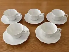 NARUMI ボーンチャイナ ノーブルホワイト 両手スープカップ＆ソーサー 