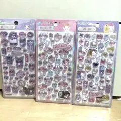 ④ボンボンドロップシール　ラメ　海外限定　キティ　マイメロ　クロミ