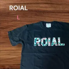 ロイヤル L ブランドロゴ刺繍Tシャツ ハイビスカス ハワイ アロハのサムネイル
