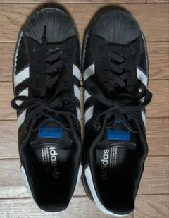 カ*ー様 adidas Superstar スニーカー ブラック/ホワイト　27