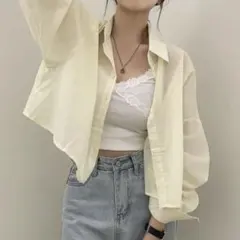 DHOLIC クロップド丈ルーズシャツのサムネイル