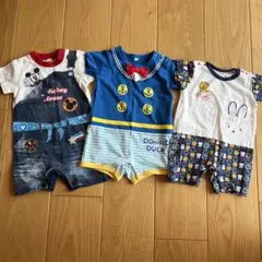 ミッキーマウス・ドナルドダック・ミッフィーロンパースセット