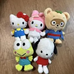 【新品未使用】サンリオキャラクターズ ぬいぐるみ 5点セット