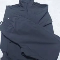 adidas ブラック ジャージ上下セット