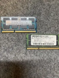 BUFFALO ノートPC用メモリ 4GB 2枚セット 計8GB - メルカリ