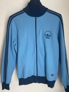 adidas トラックジャケット ライトブルー サイズ3 S 70’sのサムネイル