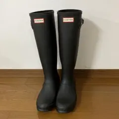 HUNTER ハンター ブラック 黒 長靴 レインブーツ トール ロング UK6