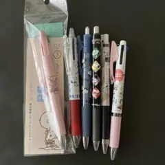 スヌーピー色々ボールペン6本
