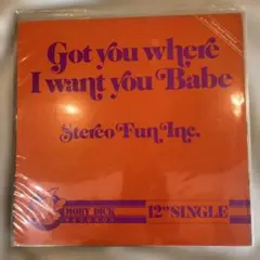 STEREO FUN INC Got you where I want you