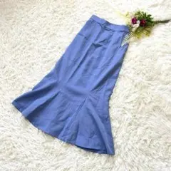 〝レトロギャラリー〟ロングスカートマーメイド美シルエット　ウエストゴム