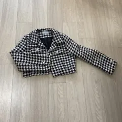 Jasmine ハウンドトゥース クロップドジャケット