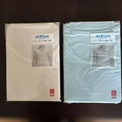 新品未使用 ユニクロ エアリズム ＵネックＴ半袖 150サイズ２枚セット
