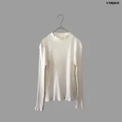 UNIQLO ユニクロ リブハイネックT 長袖