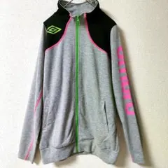 umbro アンブロ アームロゴ ジップアップ ジャージ トラックジャケット S