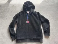 最終値下げ　TOMMY JEANS フリース　黒　パーカー　ボア