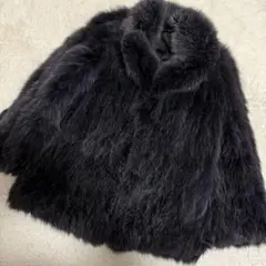 Lサイズ相当 フォックスファージャケット　毛皮　ガウン　ヴィンテージ