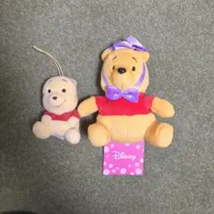 곰돌이 푸 ぬいぐるみ マスコット 2点セット
