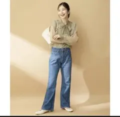 VIS ビス 2WAY シアーボウタイリボンブラウス