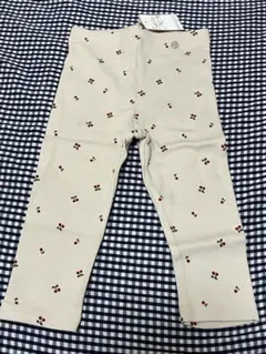 新品タグ付き　プティマイン　レギンスパンツ　10分丈　長ズボン　90㎝　吸湿発熱