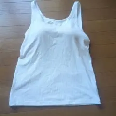 GU リブ　ブラトップ　ホワイト　XL
